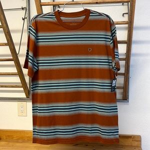 Brixton Hilt Shield s/s knit Caramel/Teal